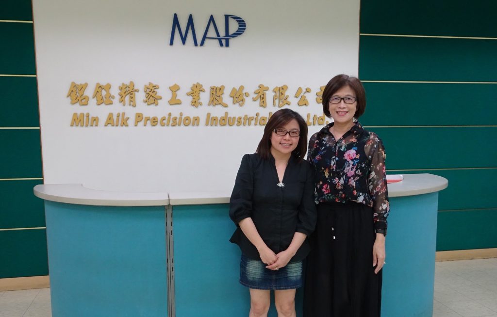 銘鈺精密工業／營運服務處 謝秀蘭協理、人力資源部 王慈薇副理